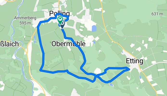 Entspannende Route in Polling