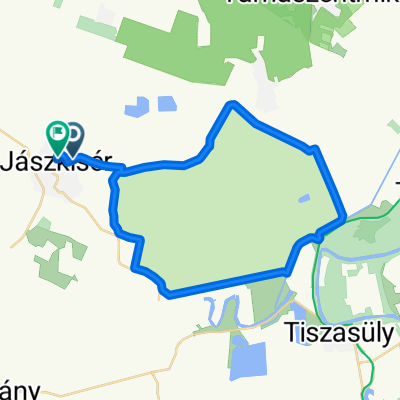 Restful route in Jászkisér