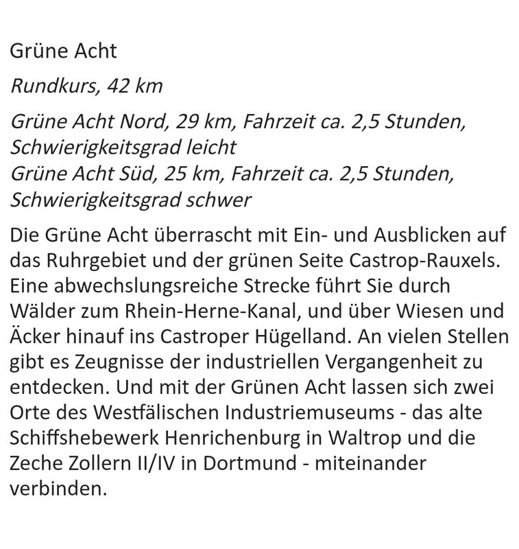 Grüne Acht Süd K25 3, Castrop-Rauxel nach Amselstraße, Castrop-Rauxel
