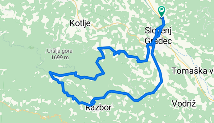 SG-Postarski dom-Urslja gora-Podgorje-SG