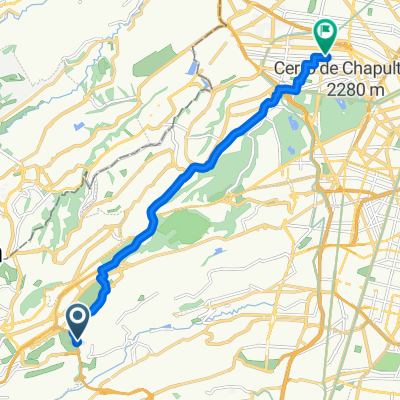 De Avenida Carlos Lazo - Tec. De Monterrey, Ciudad de México a Avenida Homero 523, Ciudad de México