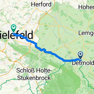 Detmold - Bielefeld Bahnhof