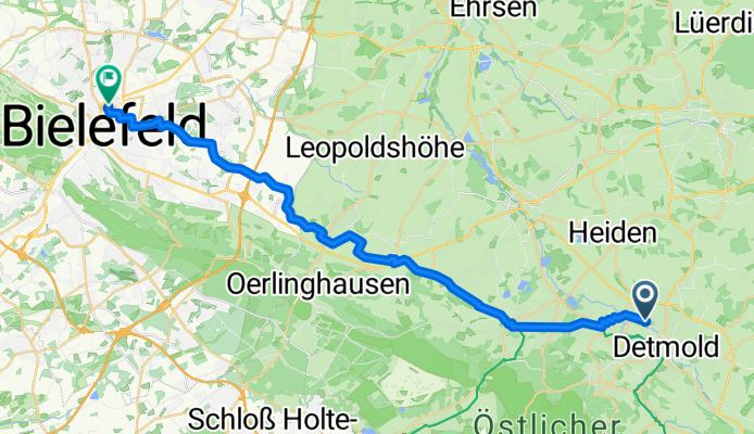 Detmold - Bielefeld Bahnhof