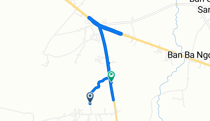 Moderate route in Amphoe Sai Buri