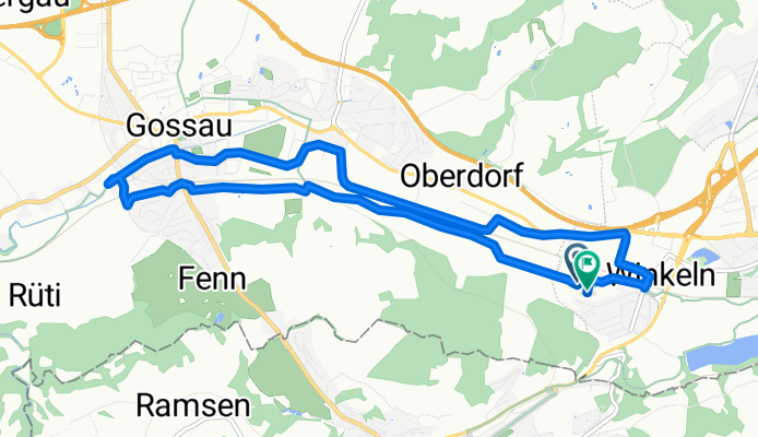 Moderate route in St. Gallen