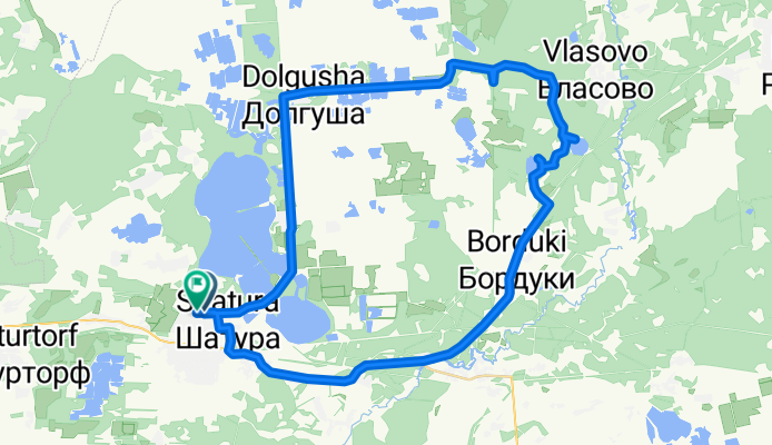 Шатура-оз.Белое-оз.Черное-Шатура