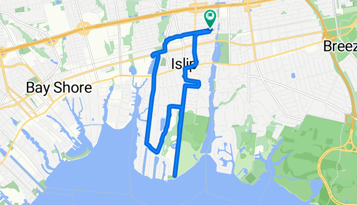 501 Moffitt Blvd, Islip to 501 Moffitt Blvd, Islip