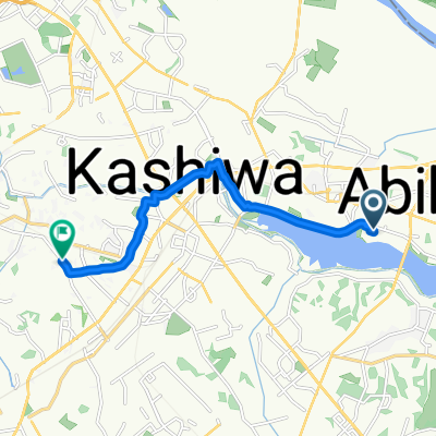 Relaxed route in Kashiwa-Shi