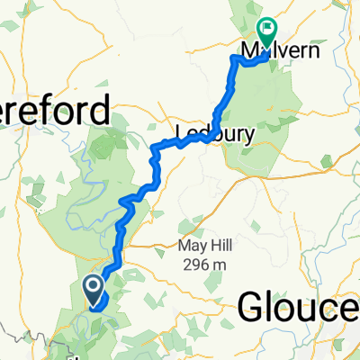 B4229, Ross-on-Wye to 35 Lower Road, Malvern