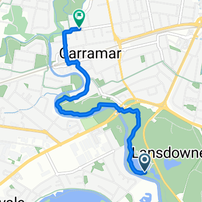 Hanly Street, Lansdowne to 43 Bland Street, Carramar