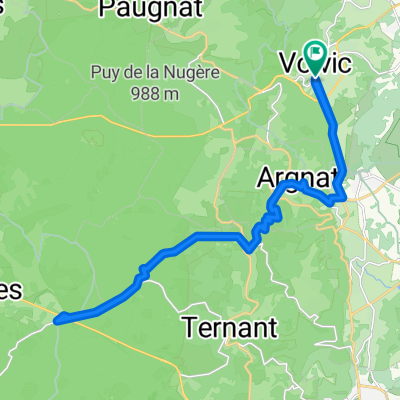 Volvic nach Vulcania