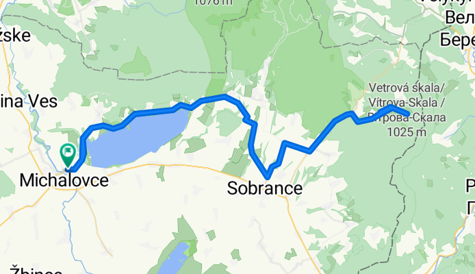 Michalovce - Poruba Pod Vihorlatom - Sobrance - Baskovce - Benatina - Benatinsky travertin / Inovce