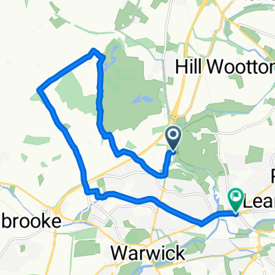 Route to 133 Warwick New Road, Royal Leamington Spa