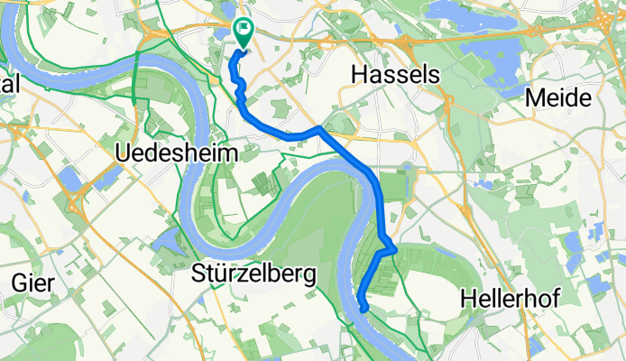 Moderate Route in Düsseldorf