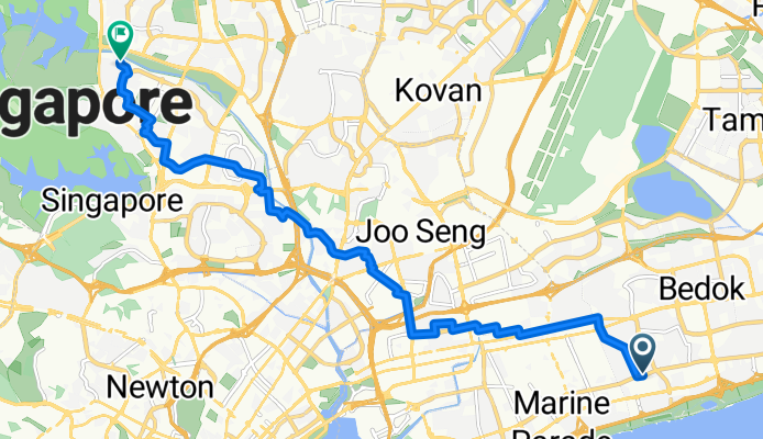 East Coast Road, Siglap to 18 Sin Ming Walk, Thomson