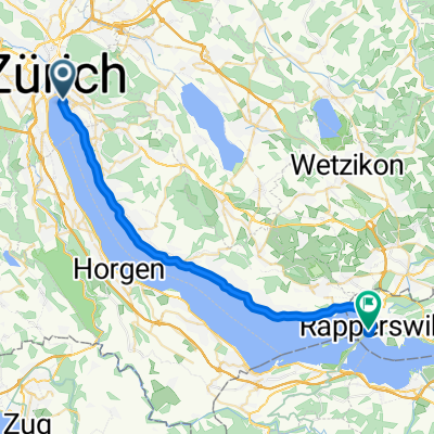 Einfache Fahrt in Rapperswil-Jona