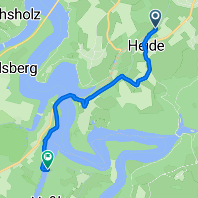 Heide 1A, Radevormwald nach Dörperhöhe 8A, Remscheid