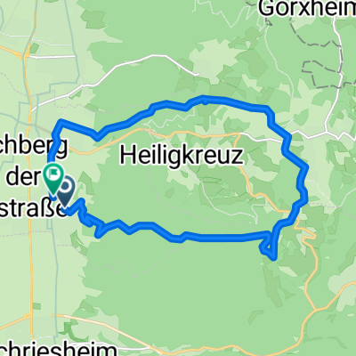 Höhenrundfahrt Hirschberg-Ursenbach-Oberflockenbach-Hirschberg