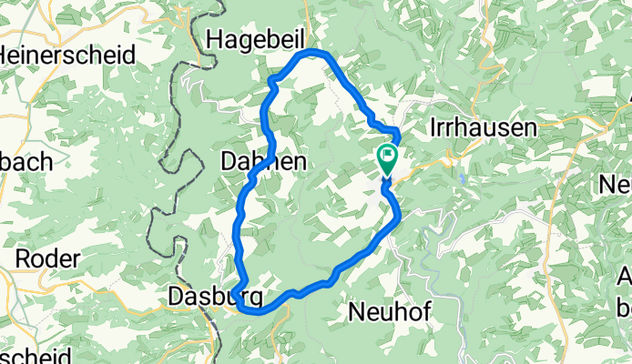 Hochgeschwindigkeitsroute in Daleiden