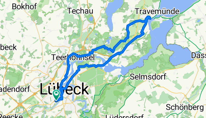 Sonnabendsroute 18.04.2020 (Sankt-Lorenz - Travemünde - Sankt-Lorenz)