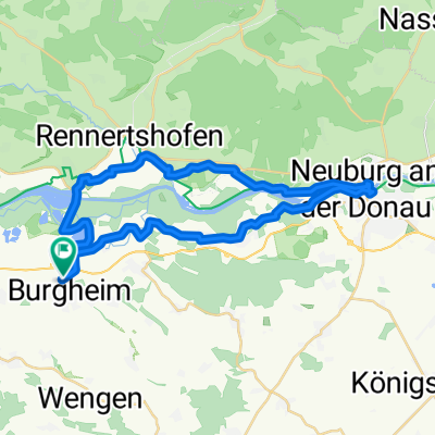 Radltour Burgheim - Neuburg - Burgheim