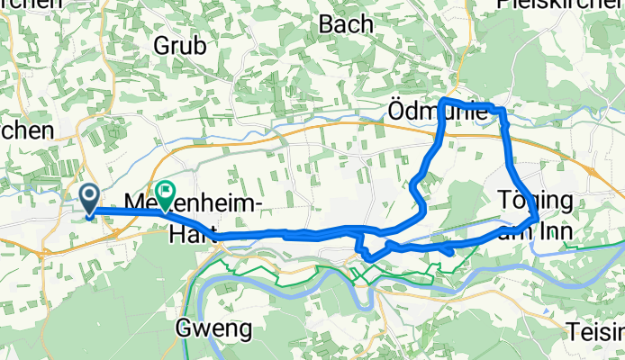 Sportliche Route in Ampfing