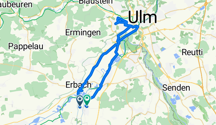 Einfache Fahrt in Erbach an der Donau