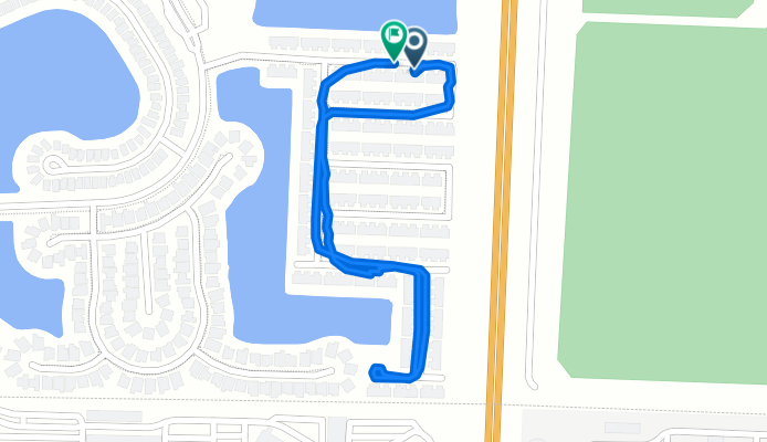 Restful route in West Palm Beach