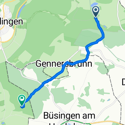 Unnamed Road, Thayngen nach Warthaustrasse, Schaffhausen