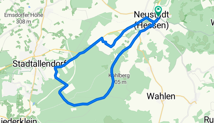 Moderate Route in Neustadt (Hessen)
