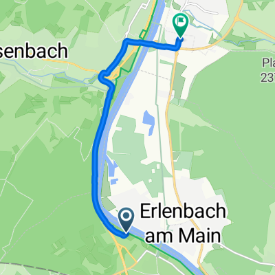 Gerade Fahrt in Elsenfeld