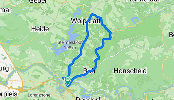 Radstrecke Hennef Triathlon