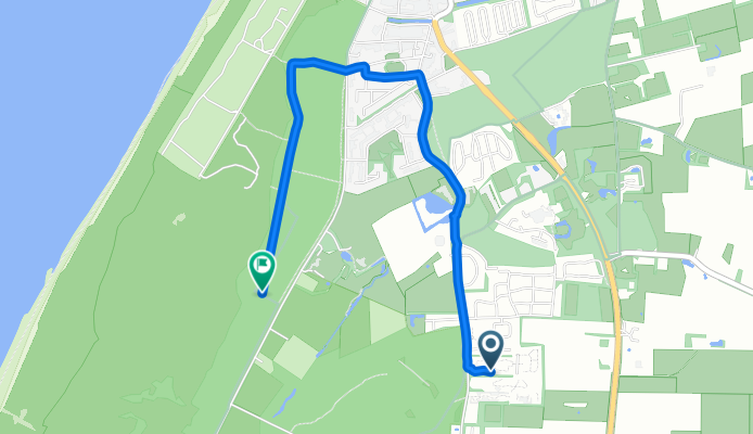 Bosrandweg 465, De Koog naar Ruijslaan 83, De Koog