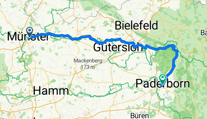 Münster - Ems - Hermannsdenkmal - Paderborn
