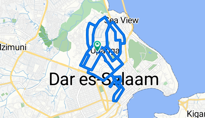 Relaxed route in Dar es Salaam