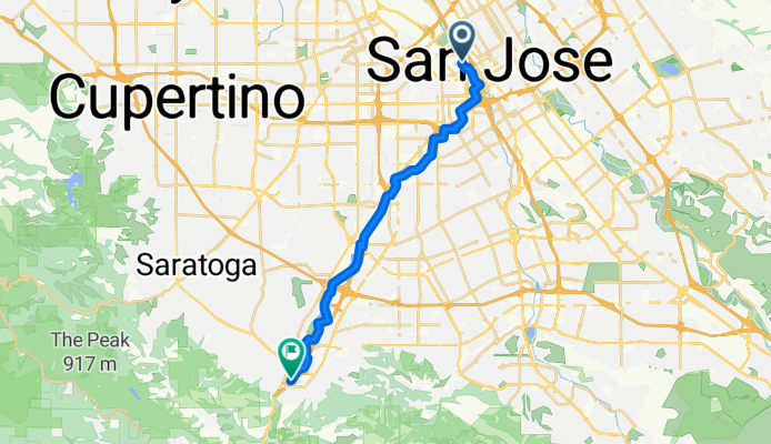 Fast ride in Los Gatos