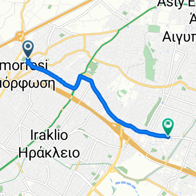Easy ride in Marousi returning from pet shop