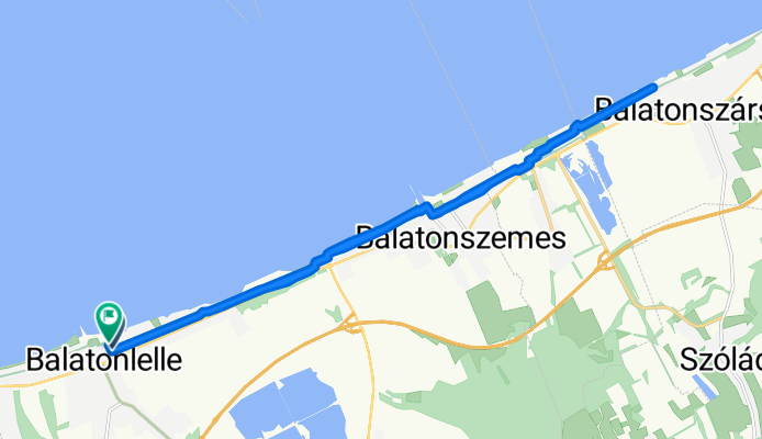 Restful route in Balatonlelle