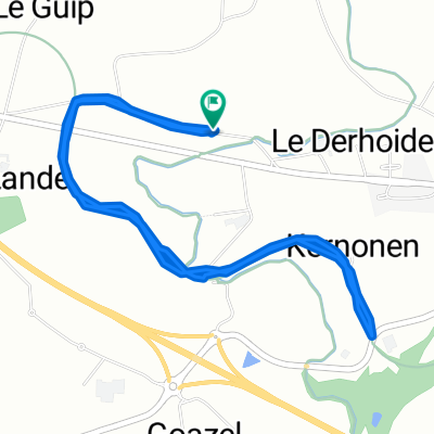 De Unnamed Road, Saint-Caradec à Unnamed Road, Saint-Caradec