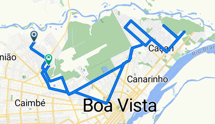 Rota constante em Boa Vista