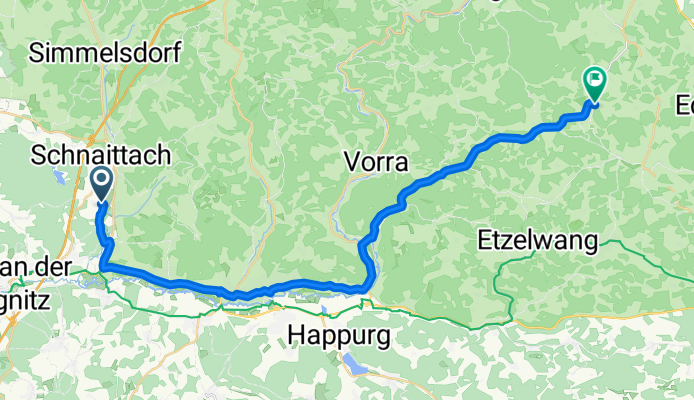 Gemütliche Route in Hirschbach