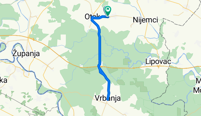 Ulica Braće Radić 208, Komletinci to Ulica Braće Radić 167, Komletinci