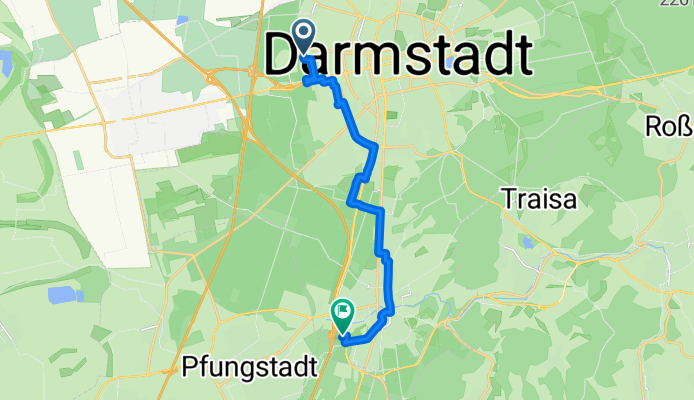 Moderate Route in Darmstadt