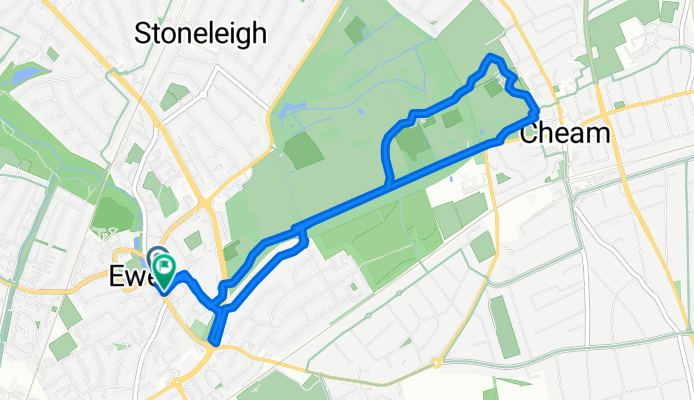Ewell Village = Cheam Park