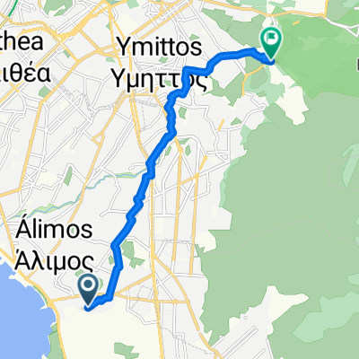Route from Leoforos Geroulanou 25, Kalamakion