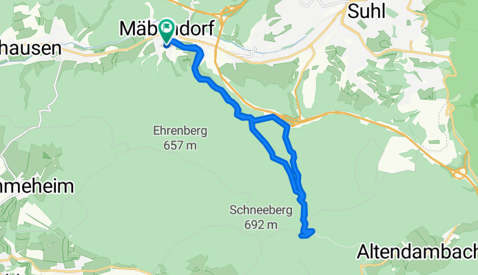 Entspannende Route in Suhl