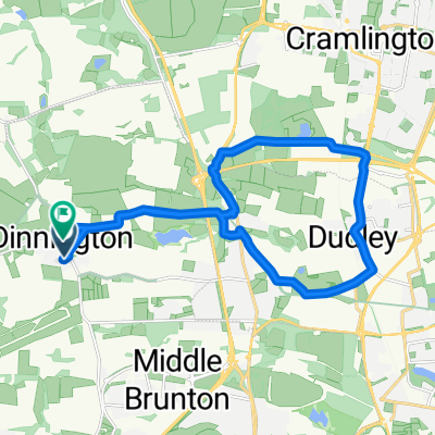 Relaxed route in Newcastle Upon Tyne