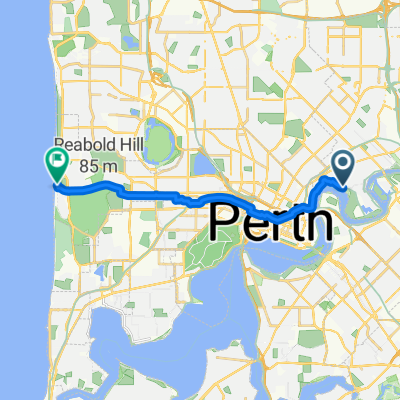 Relaxed route in City Beach