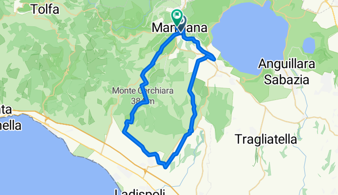 Da Via Campagnano 3, Manziana a Corso Vittorio Emanuele 184, Manziana