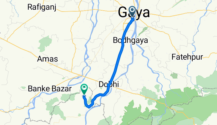Route from Gaya